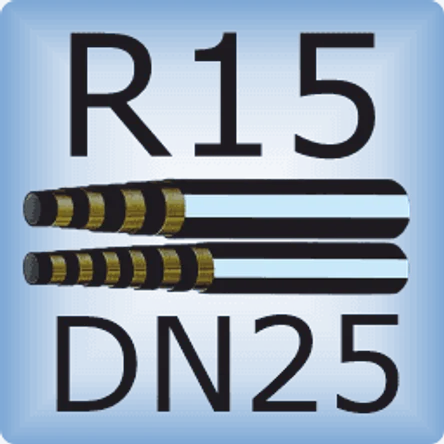DN25 SAE 100R15 высоконапорный шланг для динамических нагрузок