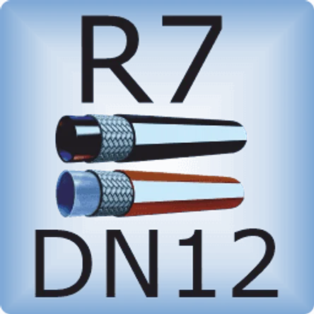 DN12 SAE 100R7/DIN EN855 Оплетка из полиэстера