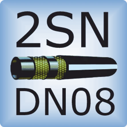 DN08 2SN SAE 100 R2AT/DIN EN 853