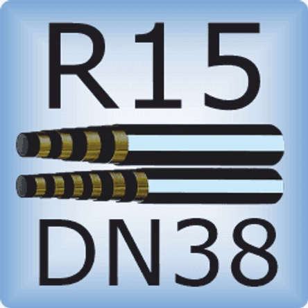DN38 SAE 100R15 высоконапорный шланг для динамических нагрузок