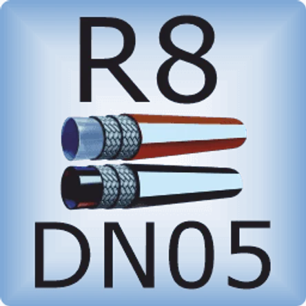 DN05 SAE 100R8/DIN EN855 Оплетка из полиэстера