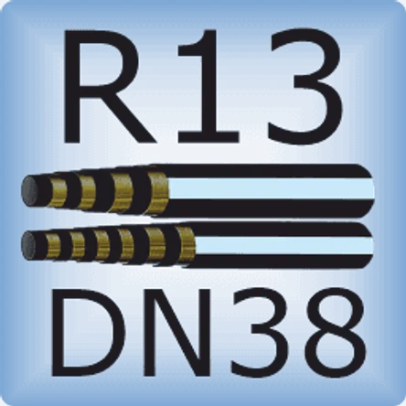 DN38 SAE 100R13 высоконапорный шланг для динамических нагрузок