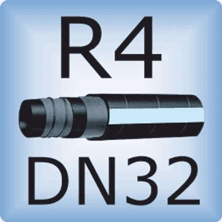DN32 SAE 100R4 напорно-всасывающий