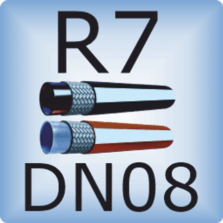DN08 SAE 100R7/DIN EN855 Оплетка из полиэстера